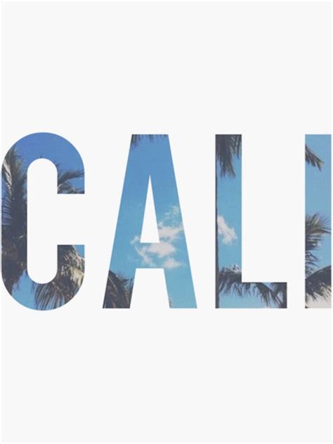 "Cali" Sticker for Sale by downtonteatime | Redbubble