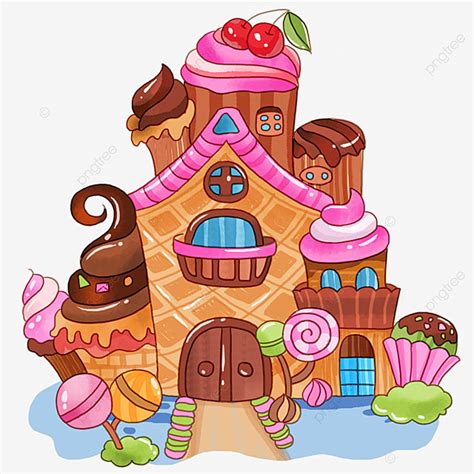 Dream Castle PNG Picture, Castle Dream Candy Chocolate Cartoon, Dream ...