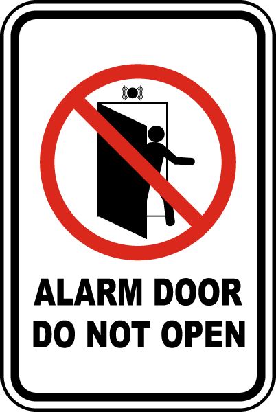 Alarm Door Do Not Open Sign - Get 10% Off Now