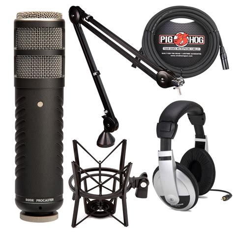 Rode Procaster Dynamic Vocal Broadcast Microphone with PSA1 Arm, PSM1 ...