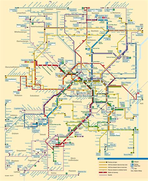 Bus and Tram Network Map, Strasbourg - Living + Nomads – Travel tips ...