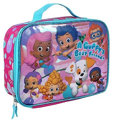 Bubble Guppies Insulated Lunch Bag- Pink with Blue Trim Bubble Guppies ...