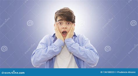 Surprised boy stock image. Image of young, shock, modelling - 136188223