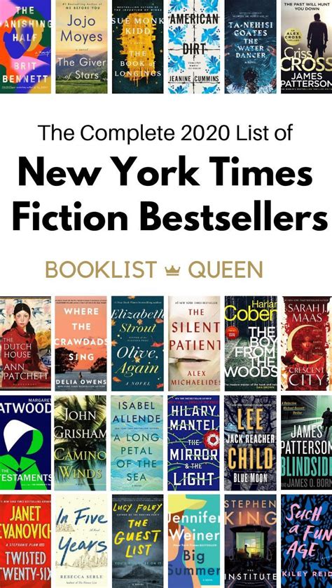 The Complete List of New York Times Fiction Best Sellers | Book club ...