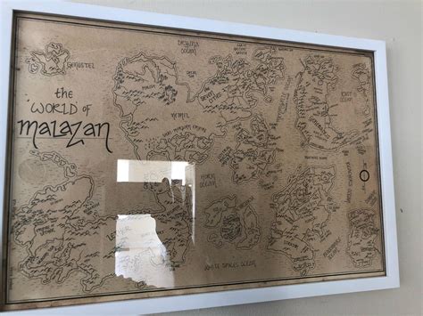 New map framed for the house : Malazan