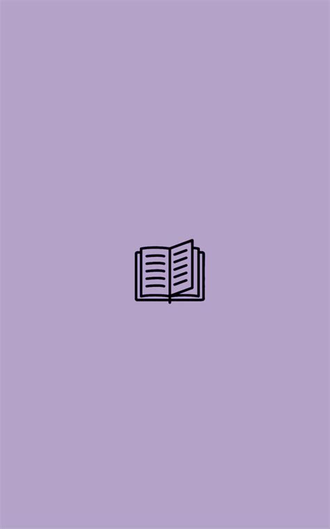 Purple Book Icon Aesthetic