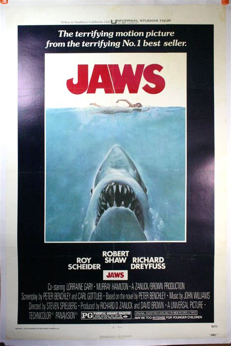 JAWS, Original Movie Poster – Linen