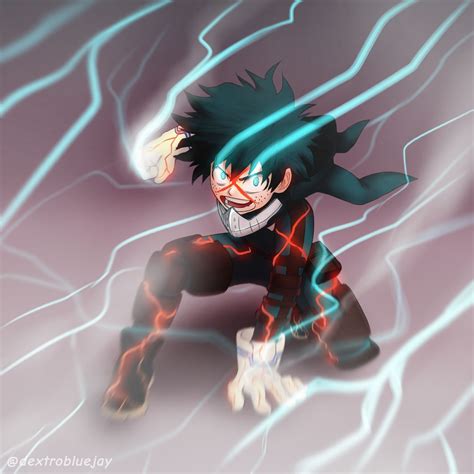 Deku - One For All Full Cowling by DextroBlueJay on DeviantArt | Anime ...