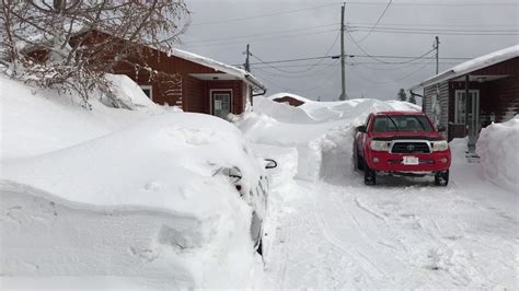 Incredible snow in Gander, Newfoundland and Labrador! - YouTube