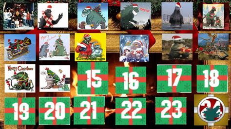 Godzilla Christmas Advent Calendar Day 15 (Credit to Matt Frank) : r ...