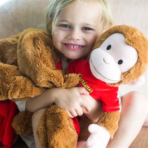 Animal Adventure® Curious George® Stuffed Toy Monkey Doll & Cuddle ...