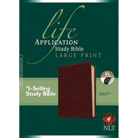 NLT Life Application Study Bible, Second Edition, Large Print (Red ...