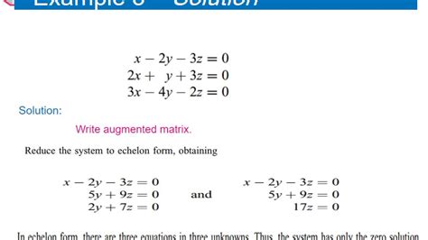 Homogeneous Linear System طريقة - YouTube