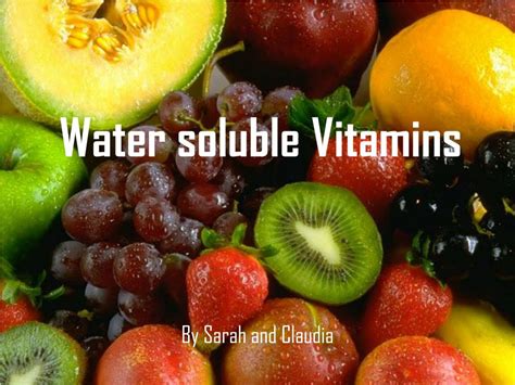 PPT - Water soluble Vitamins PowerPoint Presentation, free download ...