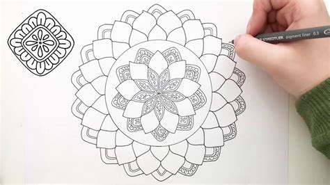 How to Draw a Mandala - Tutorial by Jess Melaragni - YouTube