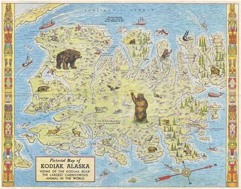 Detailed Map Of Kodiak Alaska