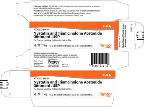 Nystatin and Triamcinolone Ointment - FDA prescribing information, side ...