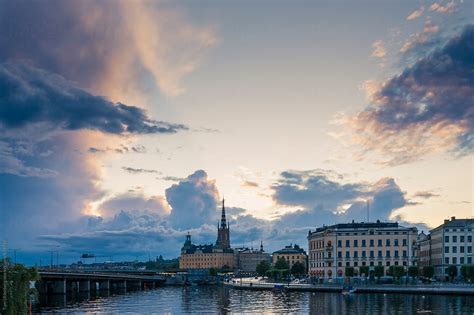 "Stockholm, Sweden - City Skyline At Sunset" by Stocksy Contributor ...