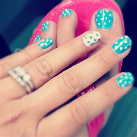 Polkadot mani/pedi | Cute nails, Purple nail art, Pretty nails