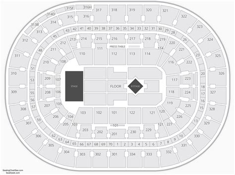 Moda Center Virtual Seating Chart - Center Seating Chart