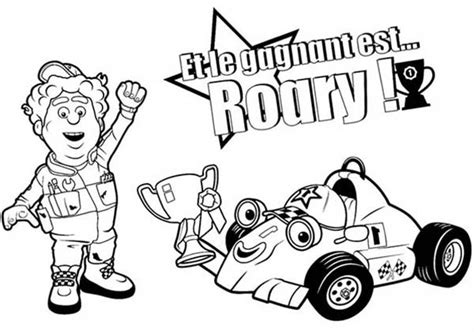 Winning Racing Championship In Roary The Racing Car Coloring Pages ...