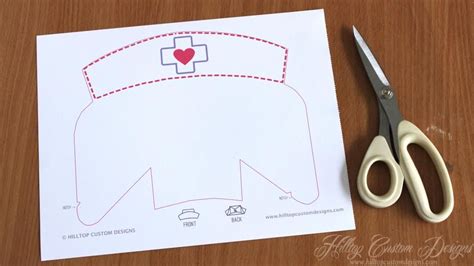 Paper Printable Nurse Hat Template - Printable And Enjoyable Learning