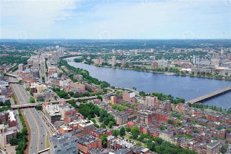 Boston City aerial view 8310807 Stock Photo at Vecteezy