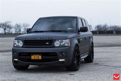 Black on Black: Matte Land Rover Range Rover Sport with Custom Rims ...