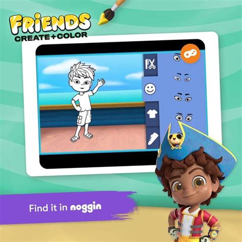 NickALive!: Noggin Launches 'Friends: Create + Color' Game to Help Grow ...