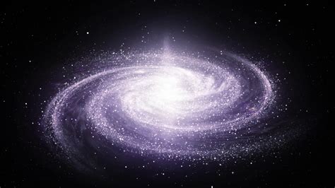 Spiral Milky Way Galaxy Rotating In Space Stock Motion Graphics SBV ...