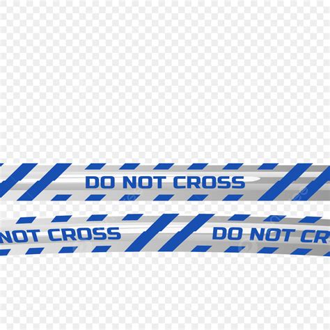 Police Tape Vector Hd PNG Images, Blue And White Do Not Cross Police ...