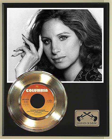 Barbra Streisand - Evergreen Gold 45 Record Ltd Edition Display Award ...