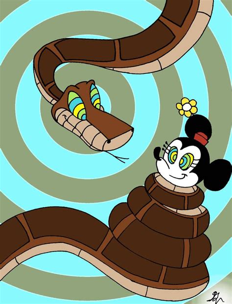 Kaa Meets Minnie Mouse Painted by lol20 | Disney crossover, Mouse paint ...