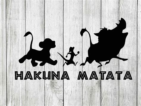 Art & Collectibles svg files for cricut Hakuna Matata SVG Simba SVG ...