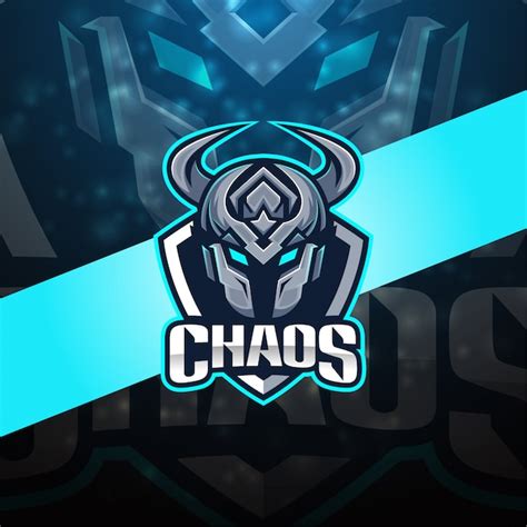 Premium Vector | Chaos esport mascot logo design