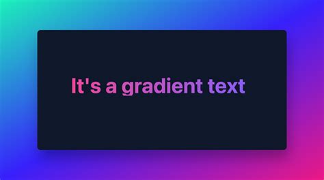 How to create gradient text with Tailwind CSS