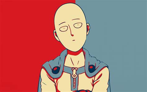 Saitama Wallpaper 4K, Minimalist, One Punch Man