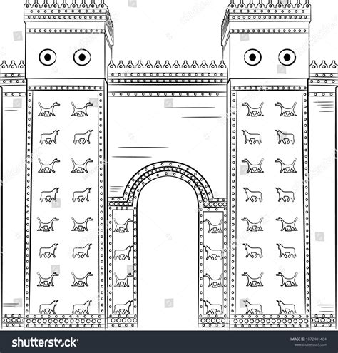 Diagram Of Ishtar Gate Dimensions