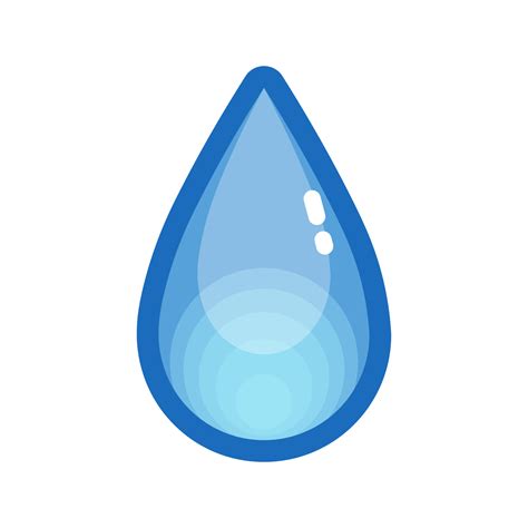 Water drop or tear drop Large size icon for emoji smile 14763430 Vector ...