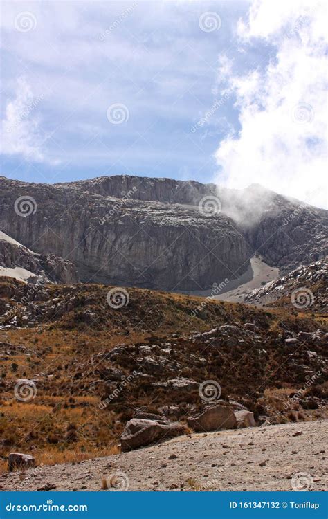 Glacier Volcano Nevado Del Ruiz, in Los Nevados National Natural Park ...