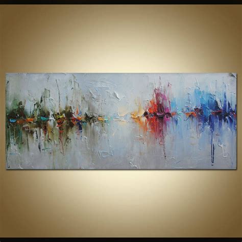 Abstract Sailboats Painting, Oil Painting Abstract, Landscape Art ...