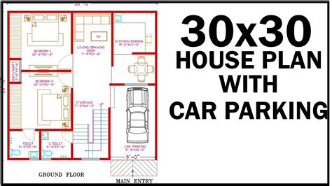 30X30 House Plans : 30x30 House Plan With 3d Elevation Option B By ...