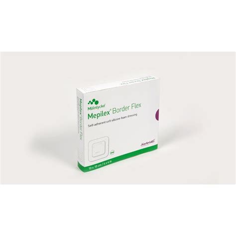 Mepilex® Border Flex Dressing, 10cm x 10cm