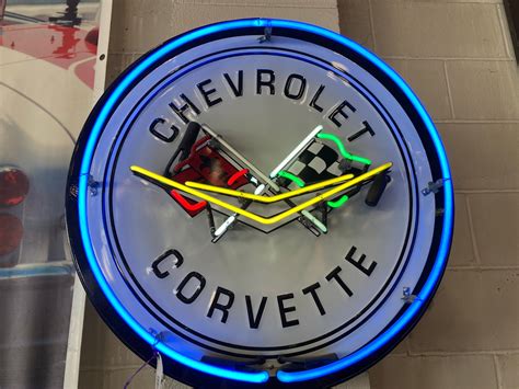 Chevrolet Corvette Neon Sign – Fast Lane Classic Cars