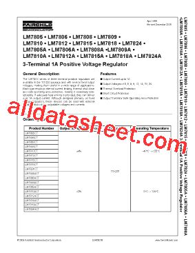 LM7815 Datasheet(PDF) - Fairchild Semiconductor