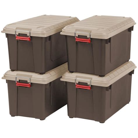 Brown Plastic Storage Totes at Lowes.com