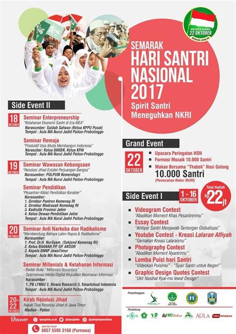 pamflet-rangkaian-acara-hari-santri-nasional-2017 - Nuruljadid.net