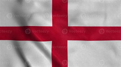 England flag, waving in wind. 3d illustration 6067802 Stock Photo at ...