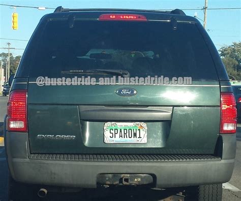 SPAROW1 - Vanity License Plate - Busted Ride