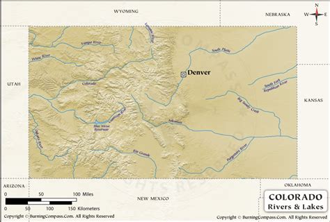 Colorado River Map, Colorado Rivers and Lakes